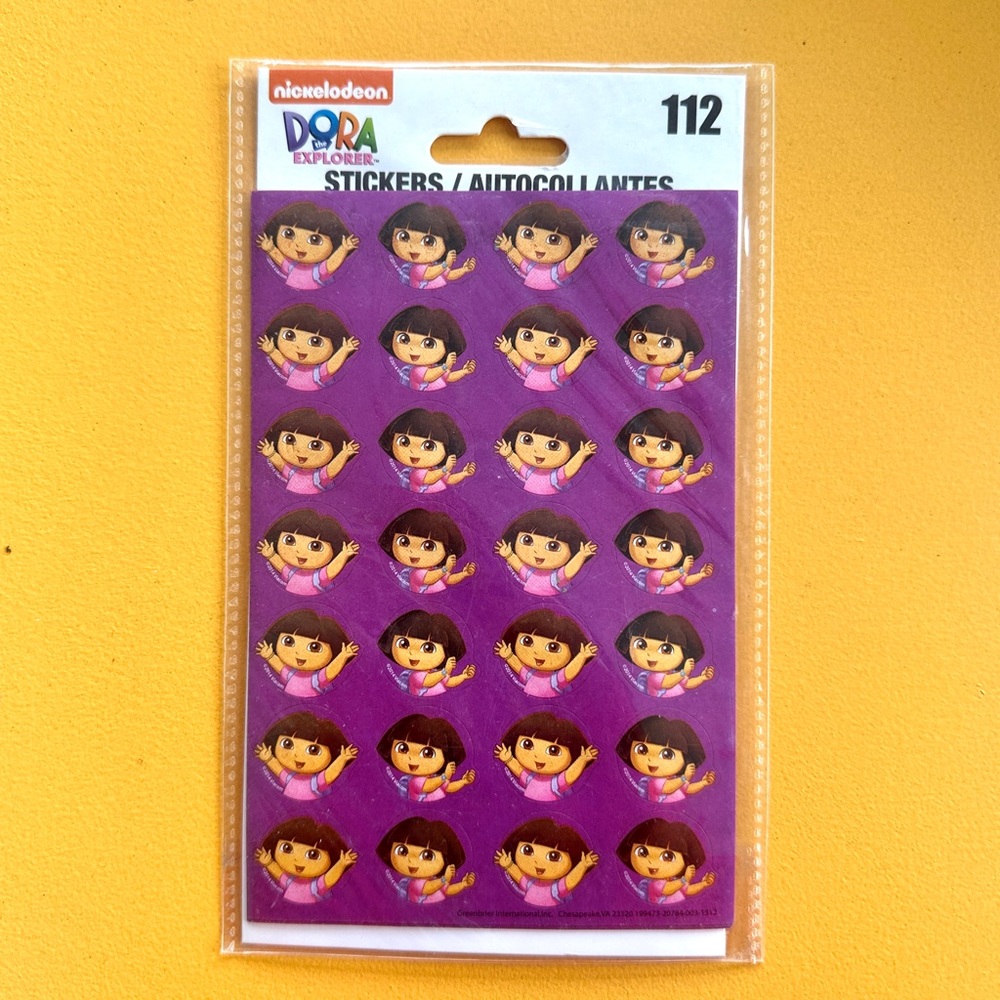 BRAND NEW DORA THE EXPLORER Sticker Set 112 Stickers 2014 RARE